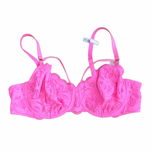 Aerie Showoff Balconette Pink Lace Bra. Feminine Fun Flirty